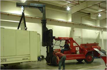 machinery in plant relocation