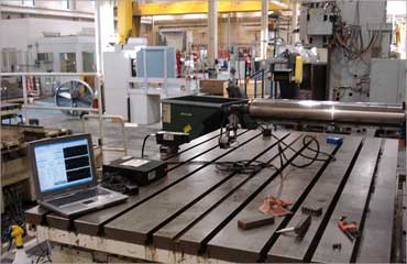 precision leveling and alignment of industrial machines